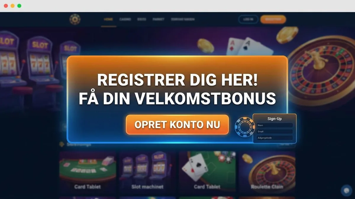 Registrering med bonus